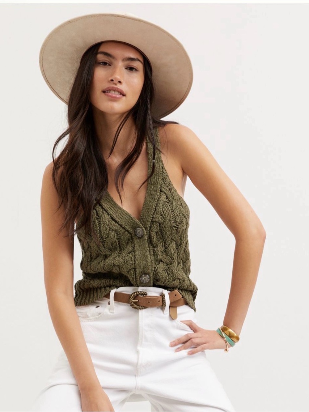 Pilcro Anthropologie sweater tank vest
